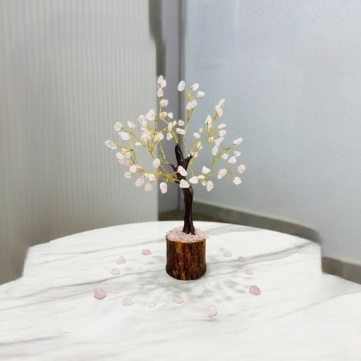 Rose Quartz Crystal Tree