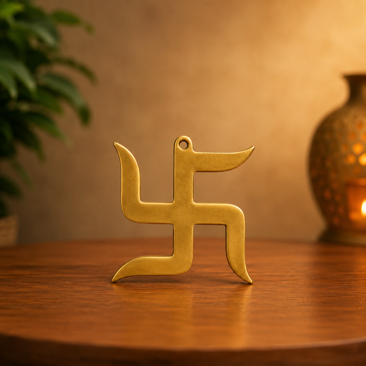 Brass Swastik (3 Inches)