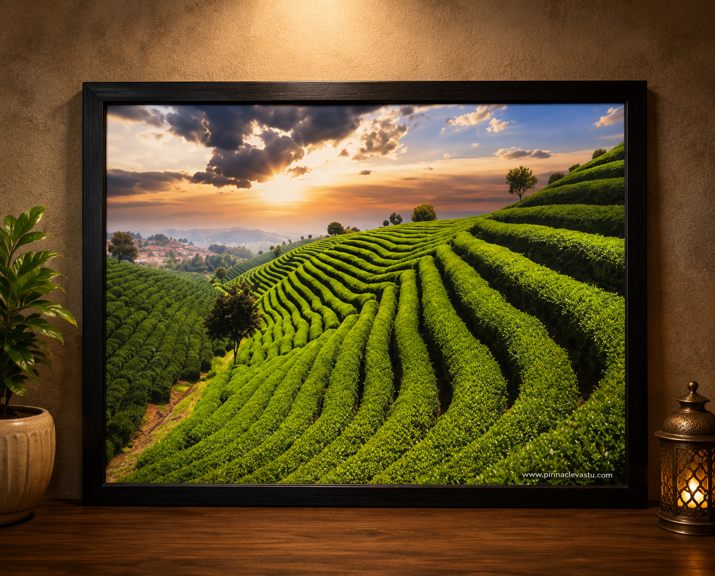 Green Landscape Painting